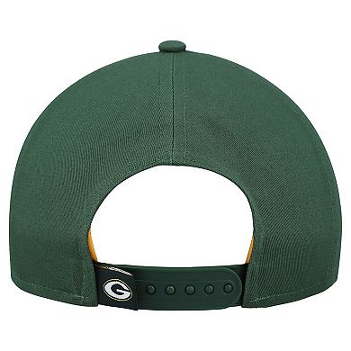 Women's New Era Green Green Bay Packers Metallic 9FORTY M-Crown A-Frame Adjustable Hat