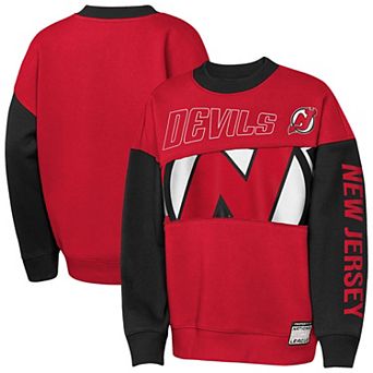 Youth Outerstuff Red/Black New Jersey Devils Impact Player Sweatshirt