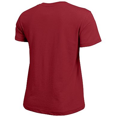 Women's Champion Cardinal Arkansas Razorbacks Arched Over Logo T-Shirt