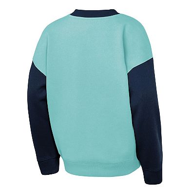 Youth Outerstuff Light Blue/Deep Sea Blue Seattle Kraken Impact Player Sweatshirt