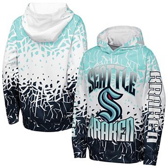 Youth Outerstuff Light Blue Seattle Kraken Frozen Frenzy Hoodie