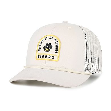 Unisex '47 Cream Missouri Tigers Core & Inline Gravestone Adjustable Trucker Hat
