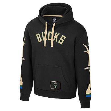 Unisex Stadium Essentials Black Milwaukee Bucks City Star Hoodie