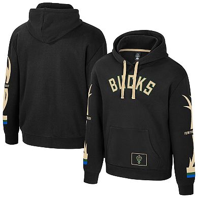 Unisex Stadium Essentials Black Milwaukee Bucks City Star Hoodie