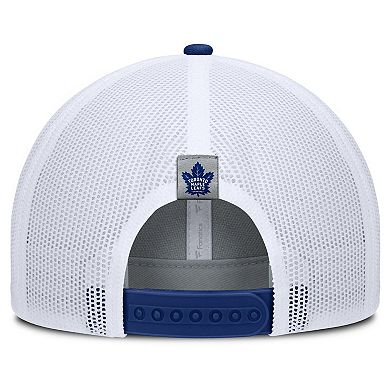 Men's Fanatics Gray/Blue Toronto Maple Leafs Fundamental Adapt Trucker Adjustable Hat