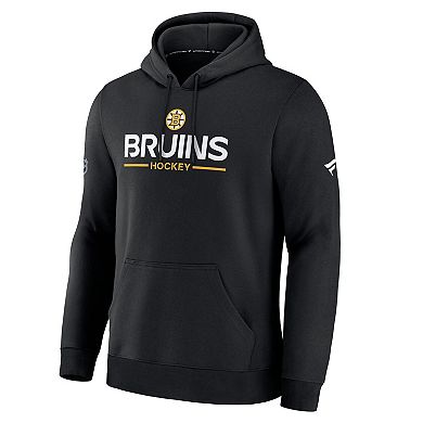 Men's Fanatics Black Boston Bruins Authentic Pro Primary Hoodie