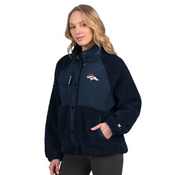 Women's Starter Navy Denver Broncos On the Ball Sherpa Jacket