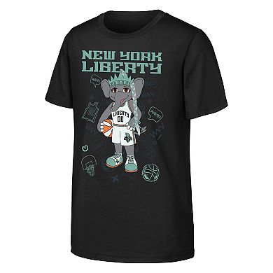 Youth Outerstuff Black New York Liberty Iconic Ellie T-Shirt