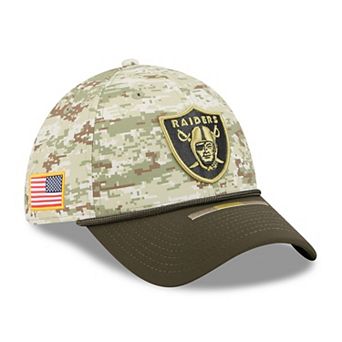 Men's New Era Camo Las Vegas Raiders 2025 Salute to Service 39THIRTY Flex Hat
