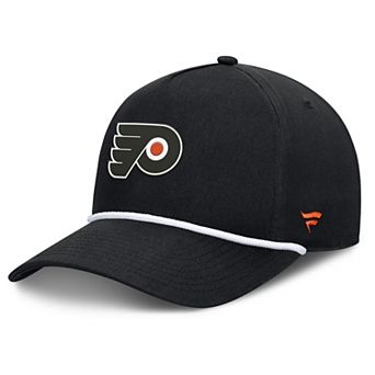 Men's Fanatics Black Philadelphia Flyers Authentic Pro Rink Roper A-Frame Adjustable Hat
