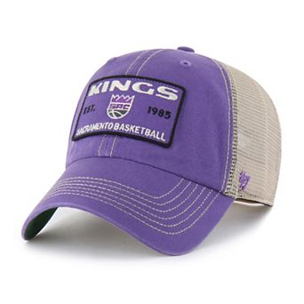 Men's '47 Purple/Tan Sacramento Kings Wabash Patch Clean Up Adjustable Hat