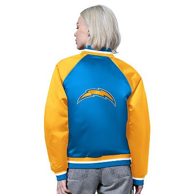 Women's Starter Powder Blue/Gold Los Angeles Chargers Satin Full