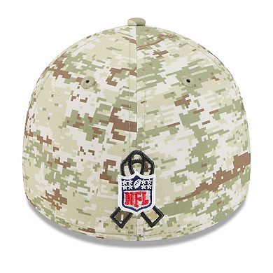 Men's New Era Camo Miami Dolphins 2025 Salute to Service 39THIRTY Flex Hat