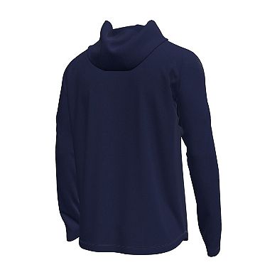 Men's Under Armour Navy Navy Midshipmen Tech Stretch Long-Sleeve Hooded T-Shirt