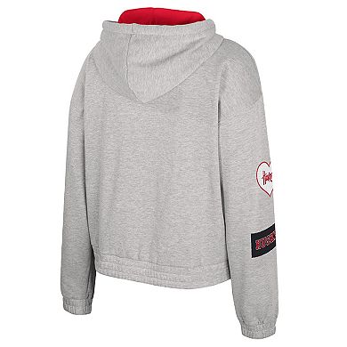Women's Colosseum Gray Nebraska Huskers Alfie Full-Zip Hoodie Jacket