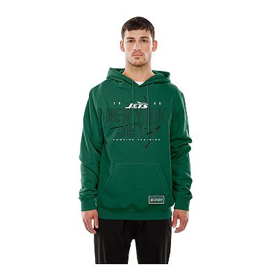 Men's New Era Green New York Jets Combine Authentic Local State Throwback Hoodie