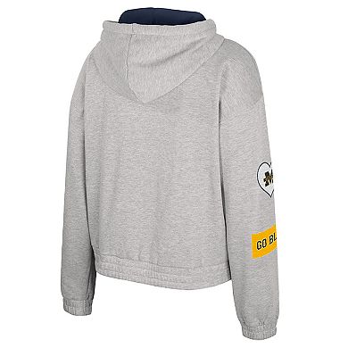 Women's Colosseum Gray Michigan Wolverines Alfie Full-Zip Hoodie Jacket
