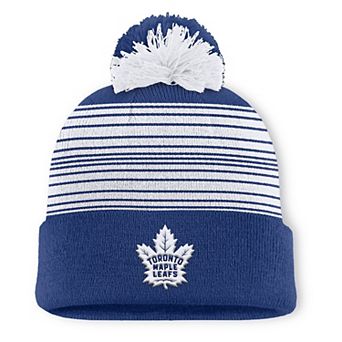 Men's Fanatics Blue Toronto Maple Leafs Fundamental Spirit Cuffed Pom Knit Hat