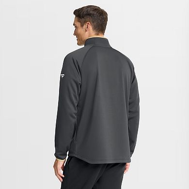 Men's Fanatics Black Vegas Golden Knights Authentic Pro Rink Raglan Quarter-Zip Pullover