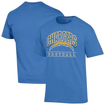 Men's Champion Powder Blue Los Angeles Chargers Football T-Shirt