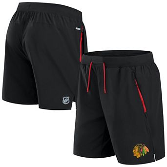 Men's Fanatics Black Chicago Blackhawks Authentic Pro Rink Performance Shorts