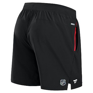 Men's Fanatics Black Chicago Blackhawks Authentic Pro Rink Performance Shorts