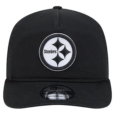 Men's New Era Black/White Pittsburgh Steelers 19TWENTY Adjustable Hat