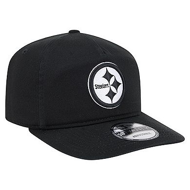 Men's New Era Black/White Pittsburgh Steelers 19TWENTY Adjustable Hat
