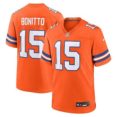 Men's Nike Nik Bonitto Orange Denver Broncos Alternate 2 Mile High Collection 1977 Throwback Game Jersey