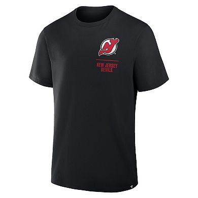 Men's Fanatics Black New Jersey Devils Crash The Net Legacy T-Shirt