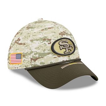 Men's New Era Camo San Francisco 49ers 2025 Salute to Service 39THIRTY Flex Hat