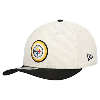 Men's New Era Stone Pittsburgh Steelers Loyal Corduroy 9SEVENTY Adjustable Hat