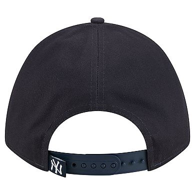 Women's New Era Navy New York Yankees Metallic A-Frame 9FORTY Adjustable Hat