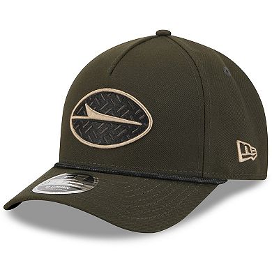 Men's New Era Gotham Green New York Jets 2025 Rivalries Collection Sideline A-Frame 9FORTY Adjustable Hat