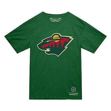 Men's Mitchell & Ness Green Minnesota Wild Heritage T-Shirt