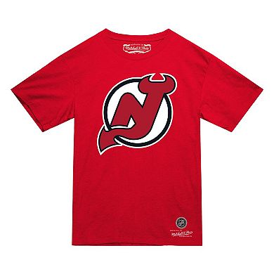 Men's Mitchell & Ness Red New Jersey Devils Heritage T-Shirt
