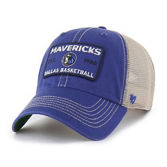 Men's '47 Blue/Tan Dallas Mavericks Wabash Patch Clean Up Adjustable Hat