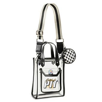 WEAR by Erin Andrews Pittsburgh Steelers Clear Stadium Crossbody Purse with Coin Pouch