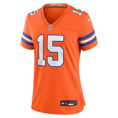 Women's Nike Nik Bonitto Orange Denver Broncos Alternate 2 Mile High Collection 1977 Throwback Game Jersey