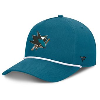 Men's Fanatics Teal San Jose Sharks Authentic Pro Rink Roper A-Frame Adjustable Hat