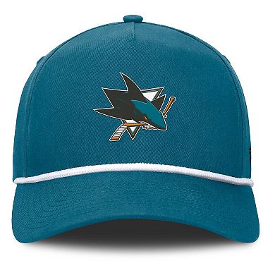 Men's Fanatics Teal San Jose Sharks Authentic Pro Rink Roper A-Frame Adjustable Hat