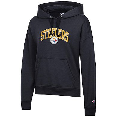 Women's Champion Black Pittsburgh Steelers Powerblend Hoodie