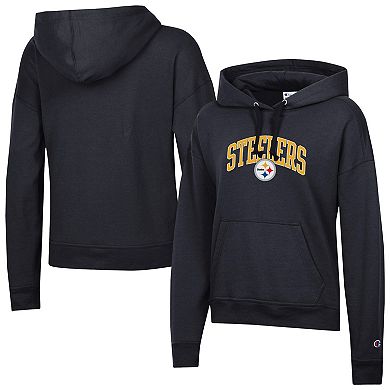 Women's Champion Black Pittsburgh Steelers Powerblend Hoodie