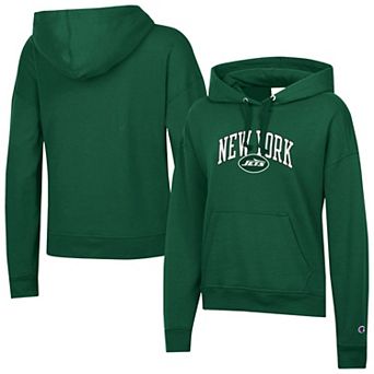 Women's Champion Green New York Jets Powerblend Hoodie