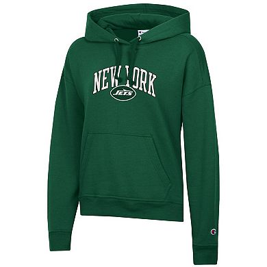 Women's Champion Green New York Jets Powerblend Hoodie