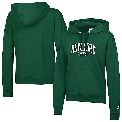 Women's Champion Green New York Jets Powerblend Hoodie