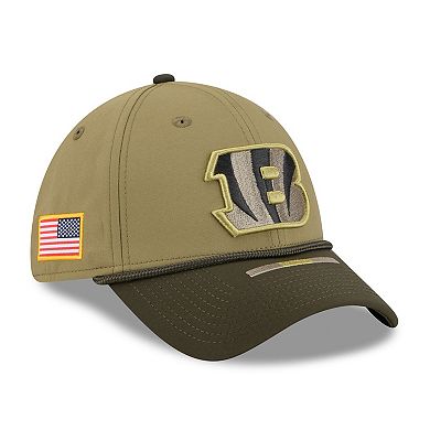 Men's New Era Green Cincinnati Bengals 2025 Salute to Service 39THIRTY Flex Hat
