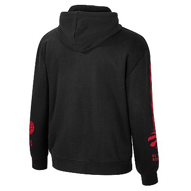 Unisex Stadium Essentials Black Toronto Raptors City Star Hoodie