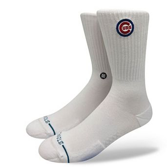 Unisex Stance Chicago Cubs White Crested Knit Crew Socks