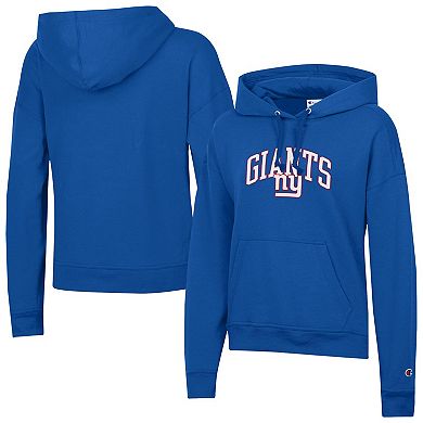 Women's Champion Royal New York Giants Powerblend Hoodie